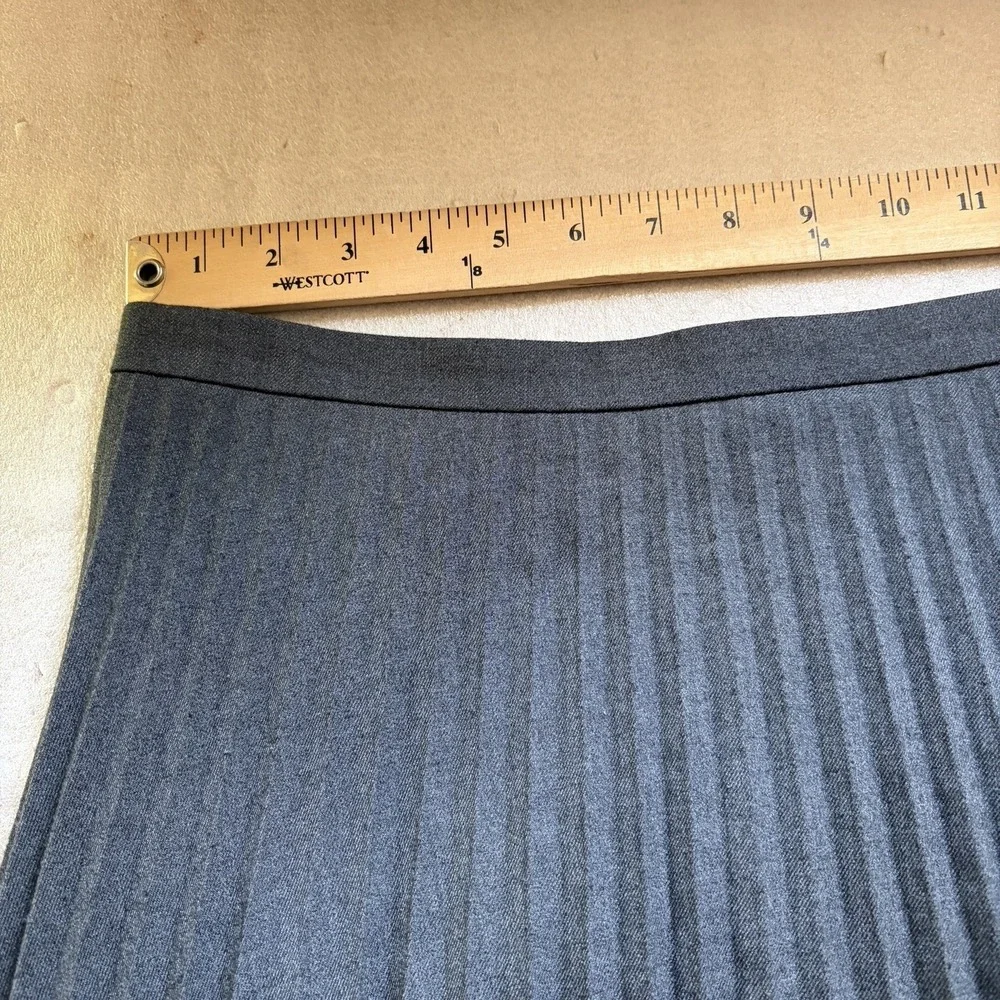 Loft Outlet Accordion Knife Pleated Mini Skirt Women 6 Charcoal Gray Schoolgirl